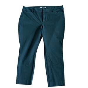 OLD NAVY Pixie Pant Black Size 18 High Rise Secret Smooth Pockets Cropped